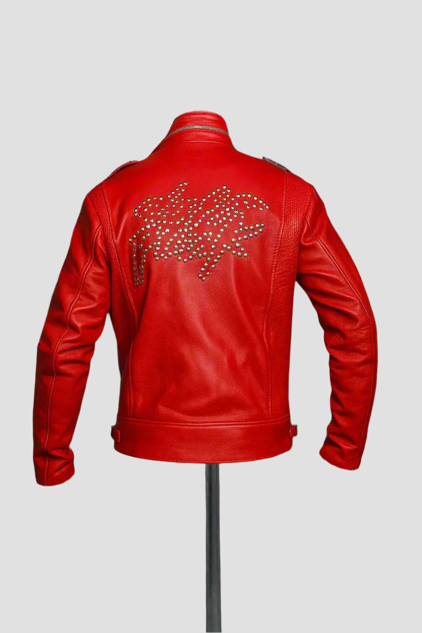Daft Punk Red Leather Jacket