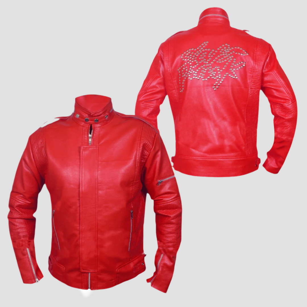 Daft Punk Red Leather Jacket