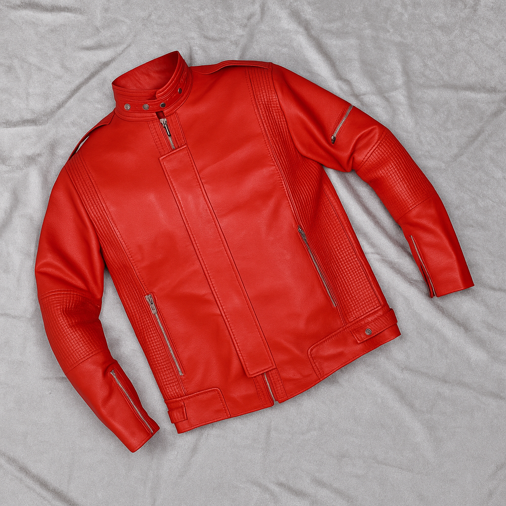 Daft Punk Red Leather Jacket
