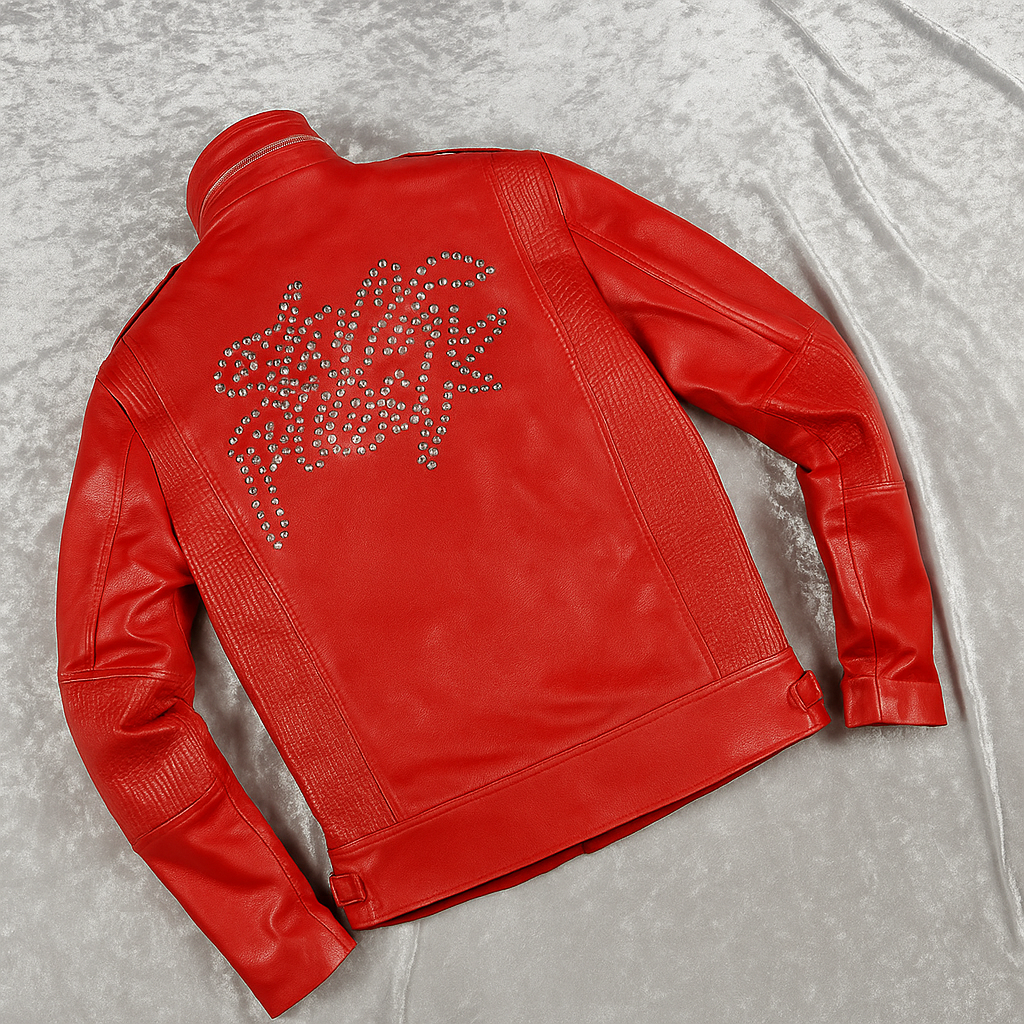 Daft Punk Red Leather Jacket