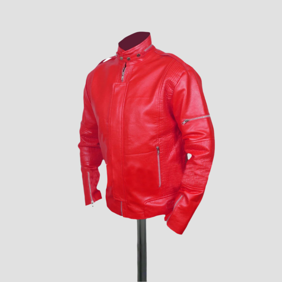 Daft Punk Red Leather Jacket
