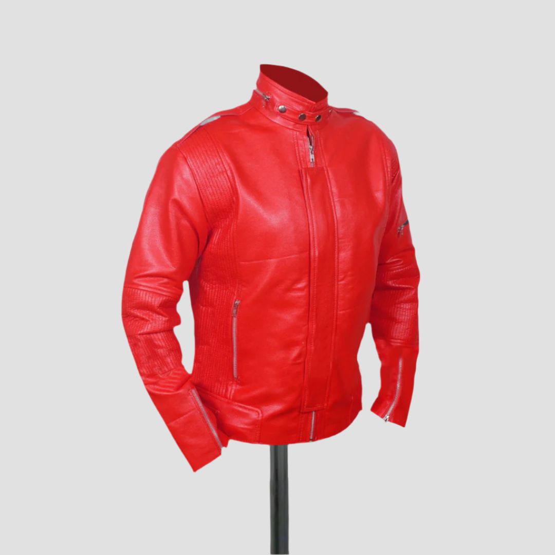 Daft Punk Red Leather Jacket
