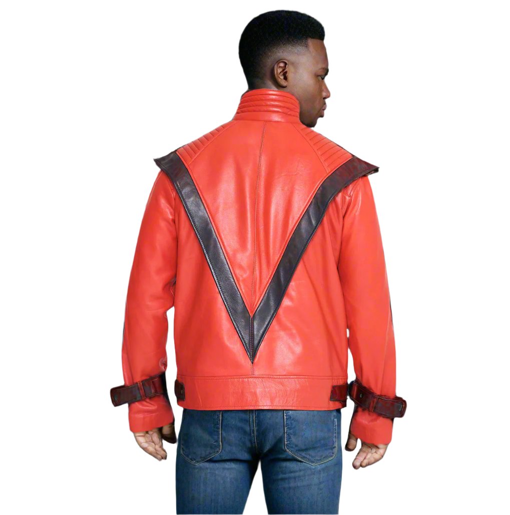 Michael Jackson Red Thriller Leather Jacket