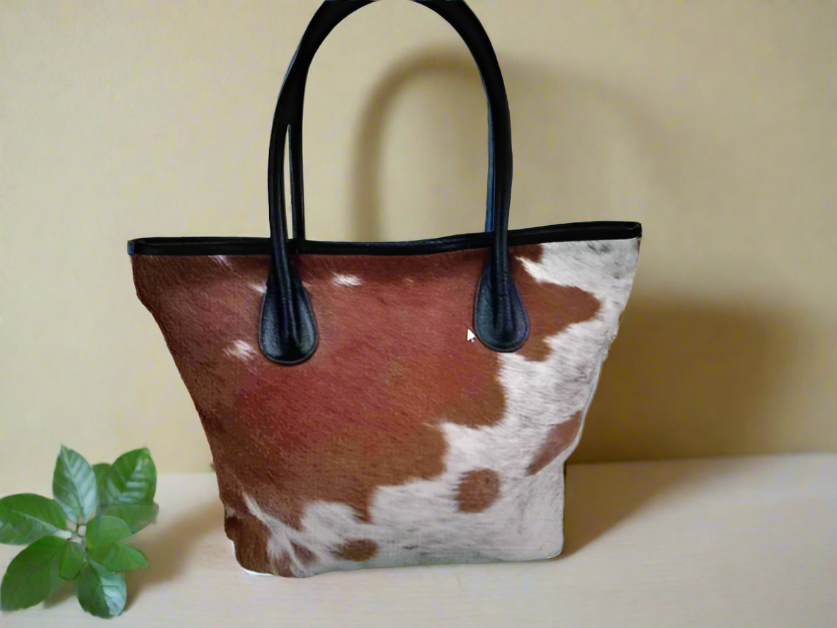 Cowhide Leather Tote Bag