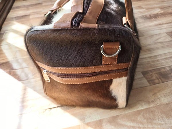 Customize Cowhide Leather Duffel Bag