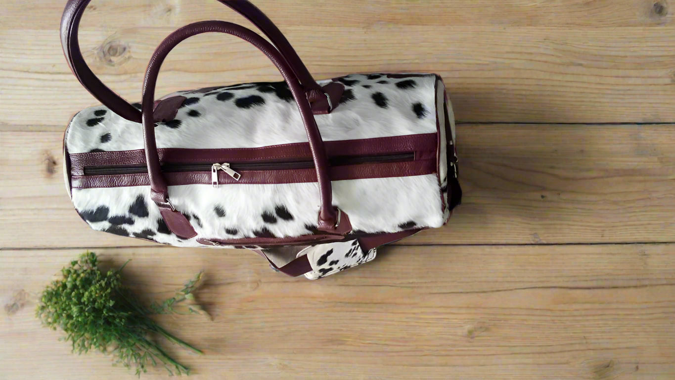 leather travel bag cowhide duffel bag brown leather duffel custom travel bag