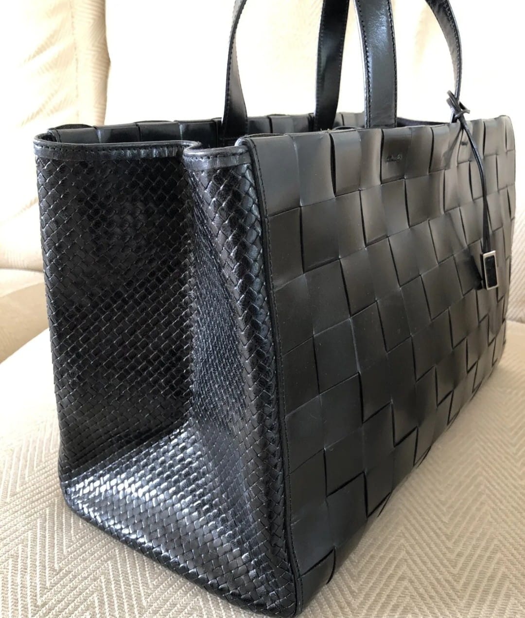 Leather Woven Bag
