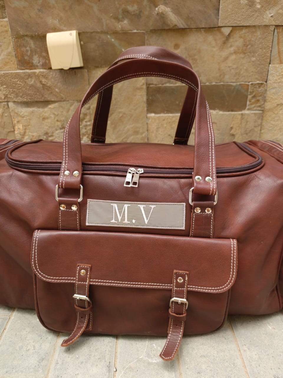 brown leather duffel bag leather carry on bag luggage bag large duffel for men camping bag gym bag or men 