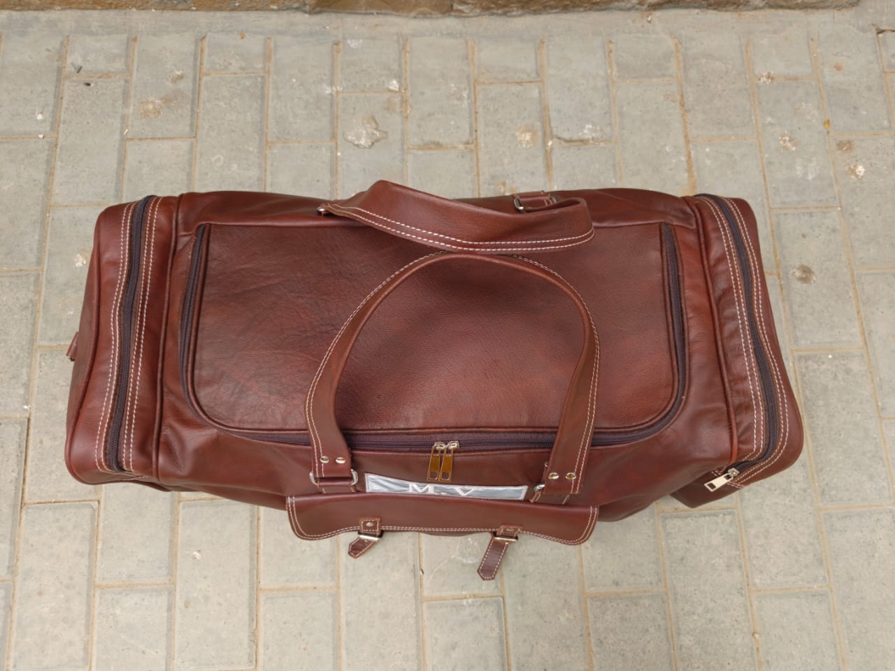brown leather duffel bag leather carry on bag luggage bag large duffel for men camping bag gym bag or men 
