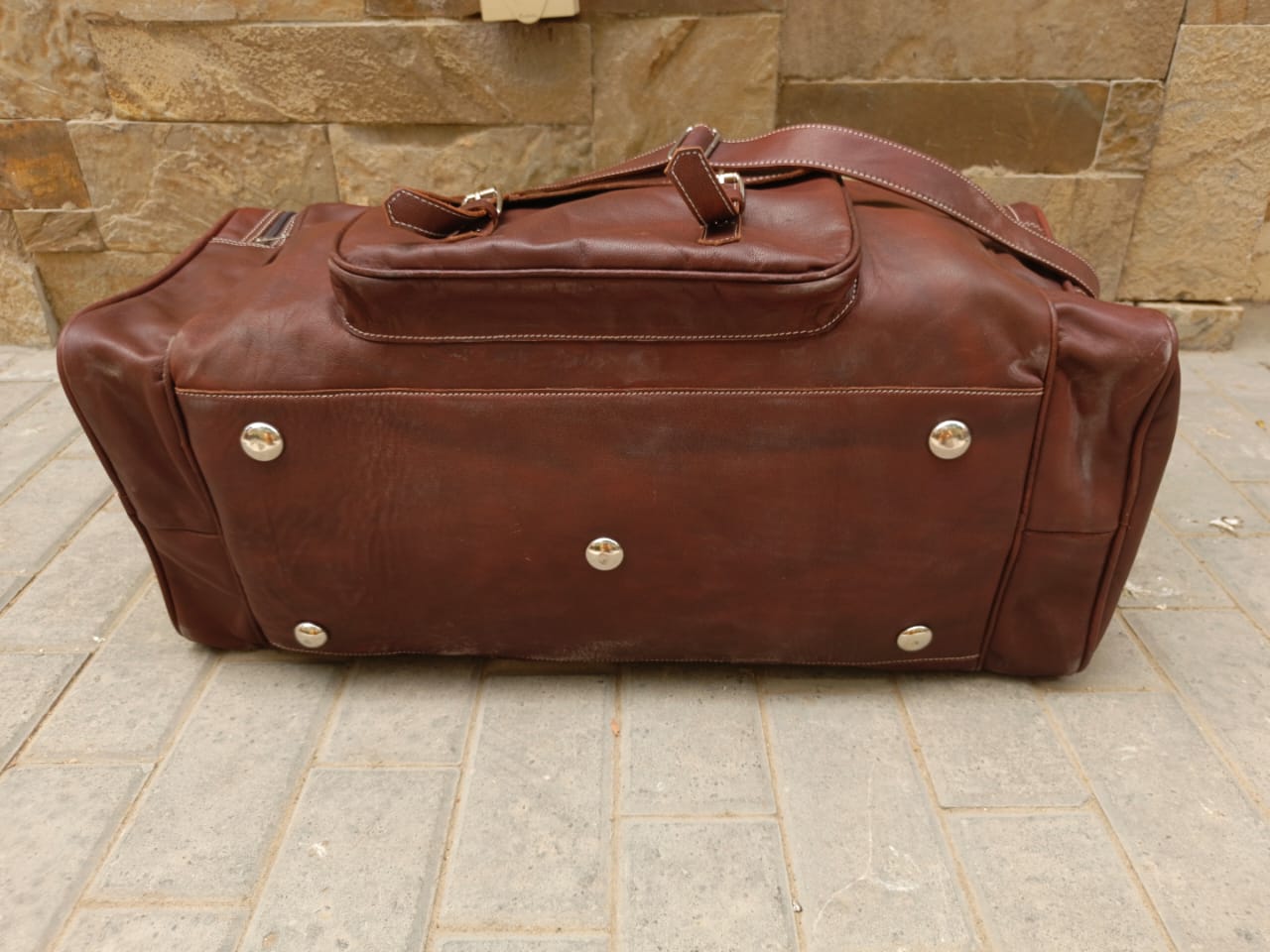 brown leather duffel bag leather carry on bag luggage bag large duffel for men camping bag gym bag or men 
