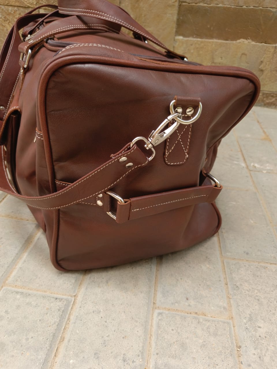 brown leather duffel bag leather carry on bag luggage bag large duffel for men camping bag gym bag or men 