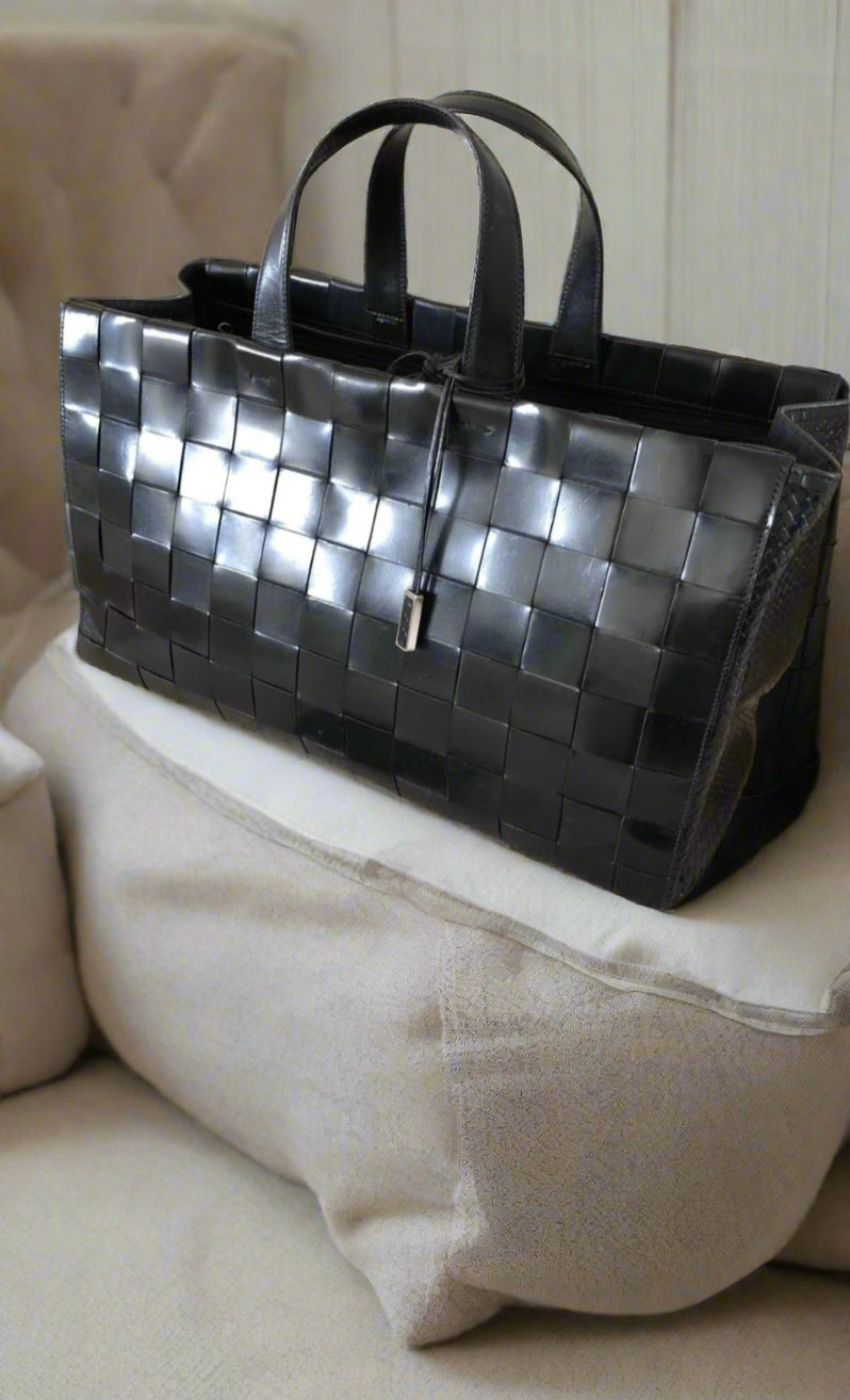 Leather Woven Bag