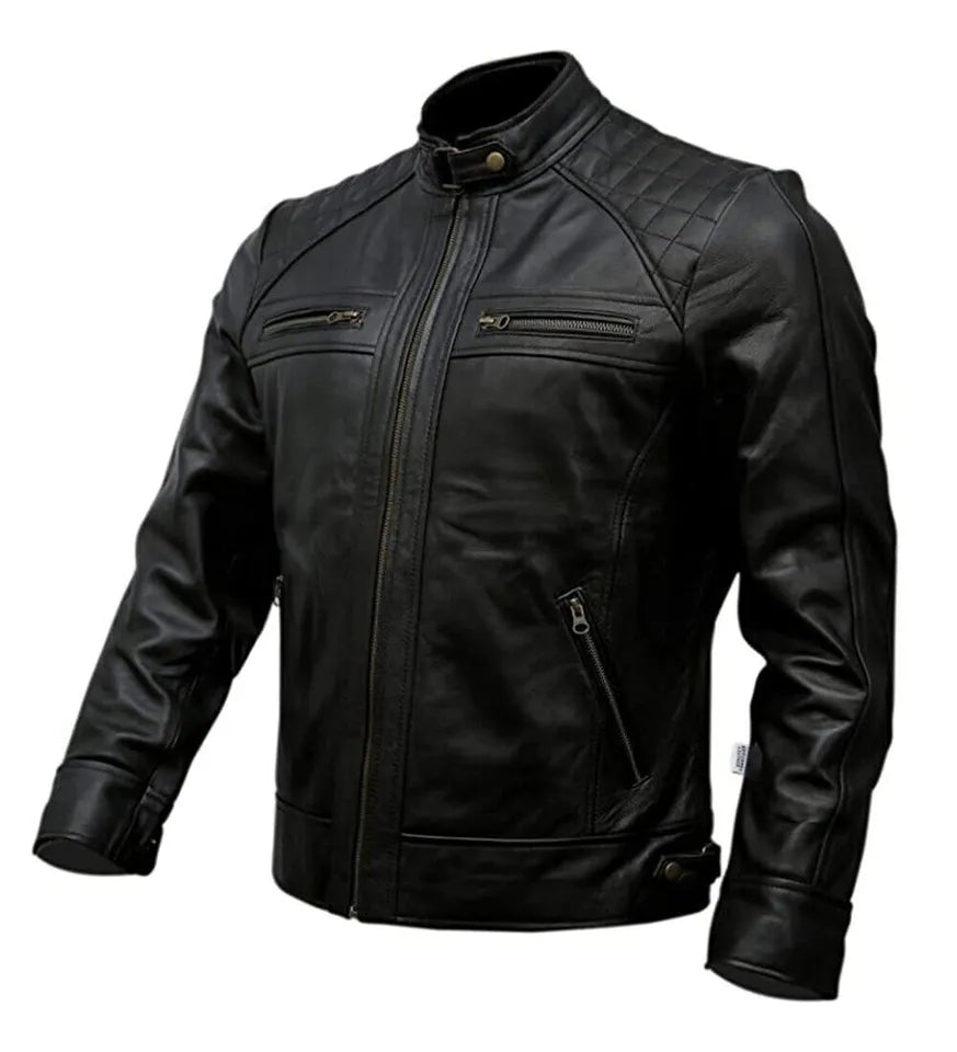 mens leather jacket luxury jacket men black biker jacket men motorcycle jacket men gift for men